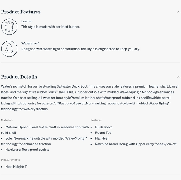 Women's size 7.5 Regular SPERRY Saltwater Duck Boot w/1 in heel in Tan - Picture 8 of 8